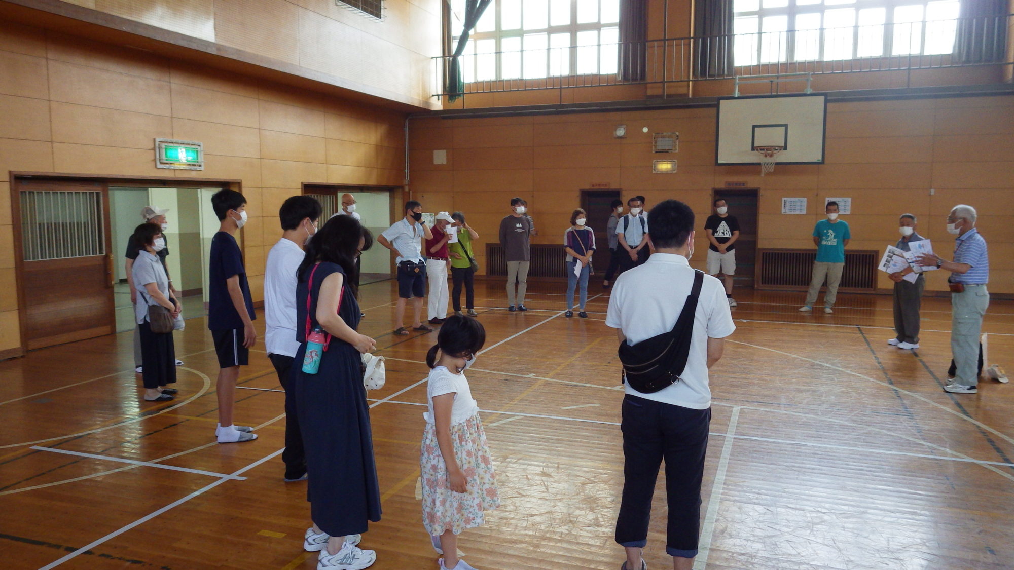 本町自治会主催の避難所開設訓練が実施されました。
